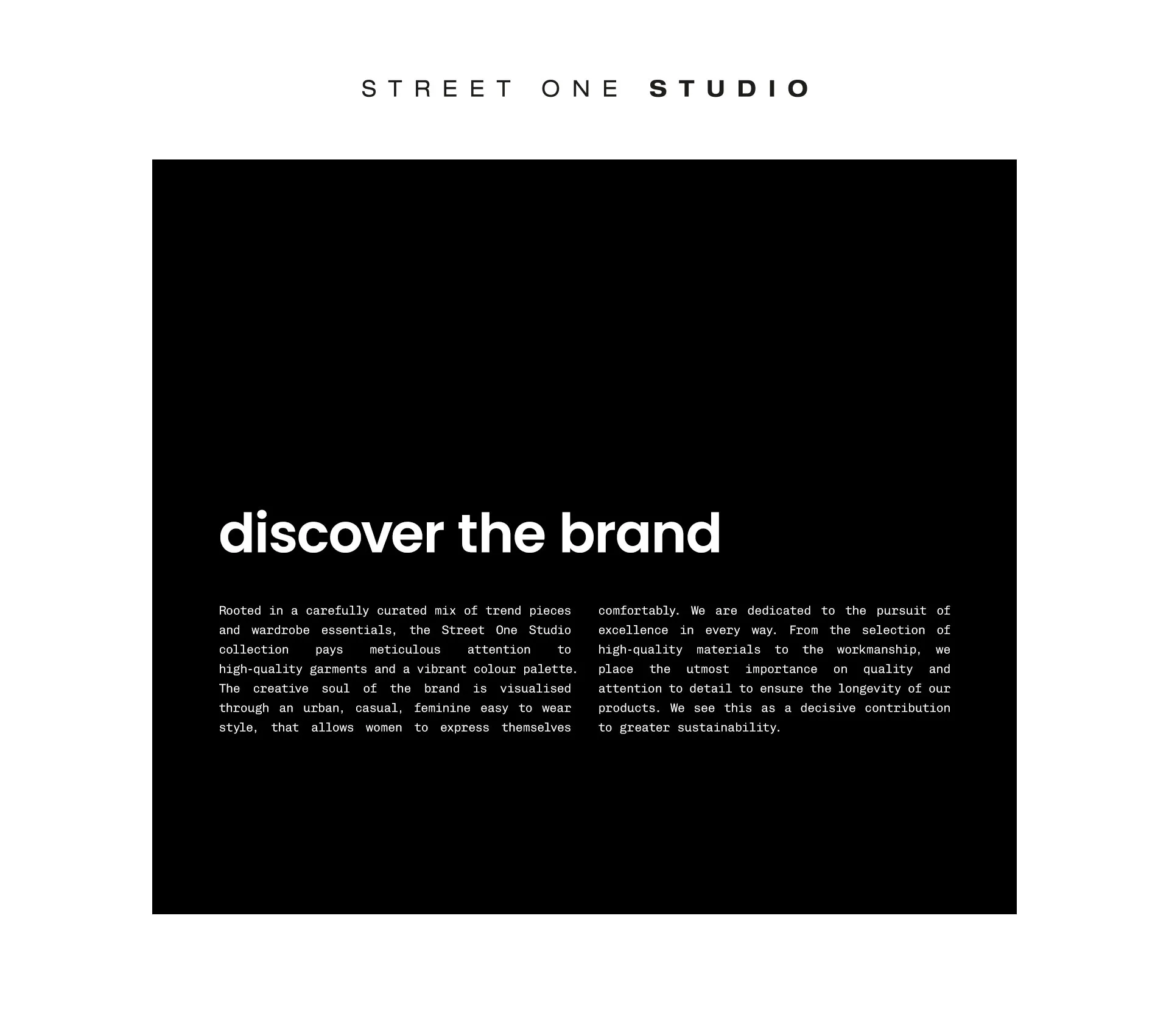 discover the brand